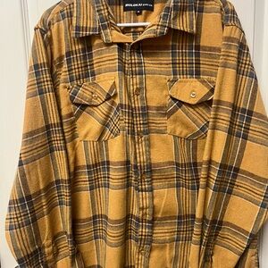 Molokai Yellow Plaid Flannel Shirt
